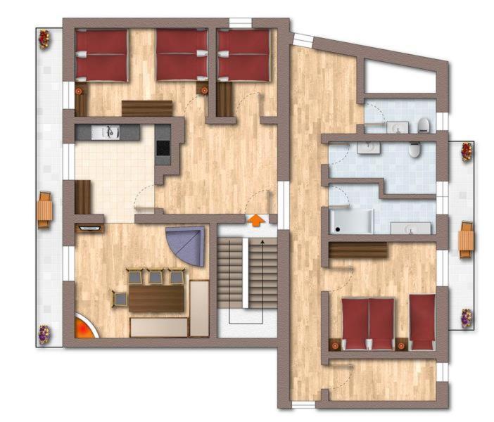 Appartement Andrea Hauser - Riedltischler Zell am Ziller Exterior foto